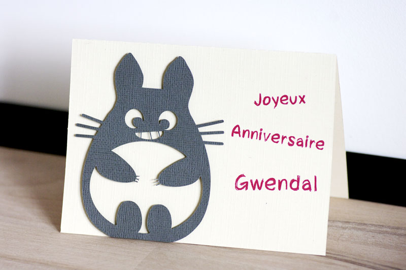 Totoro Une Carte D Anniversaire Pour Gwendal Linella Creations