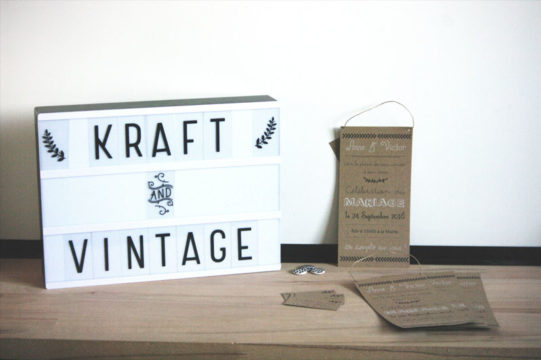 Faire-part Kraft & Vintage